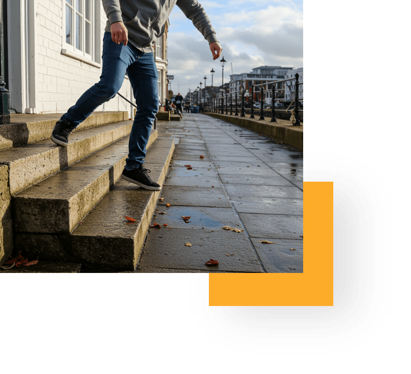 Portsmouth slip and fall